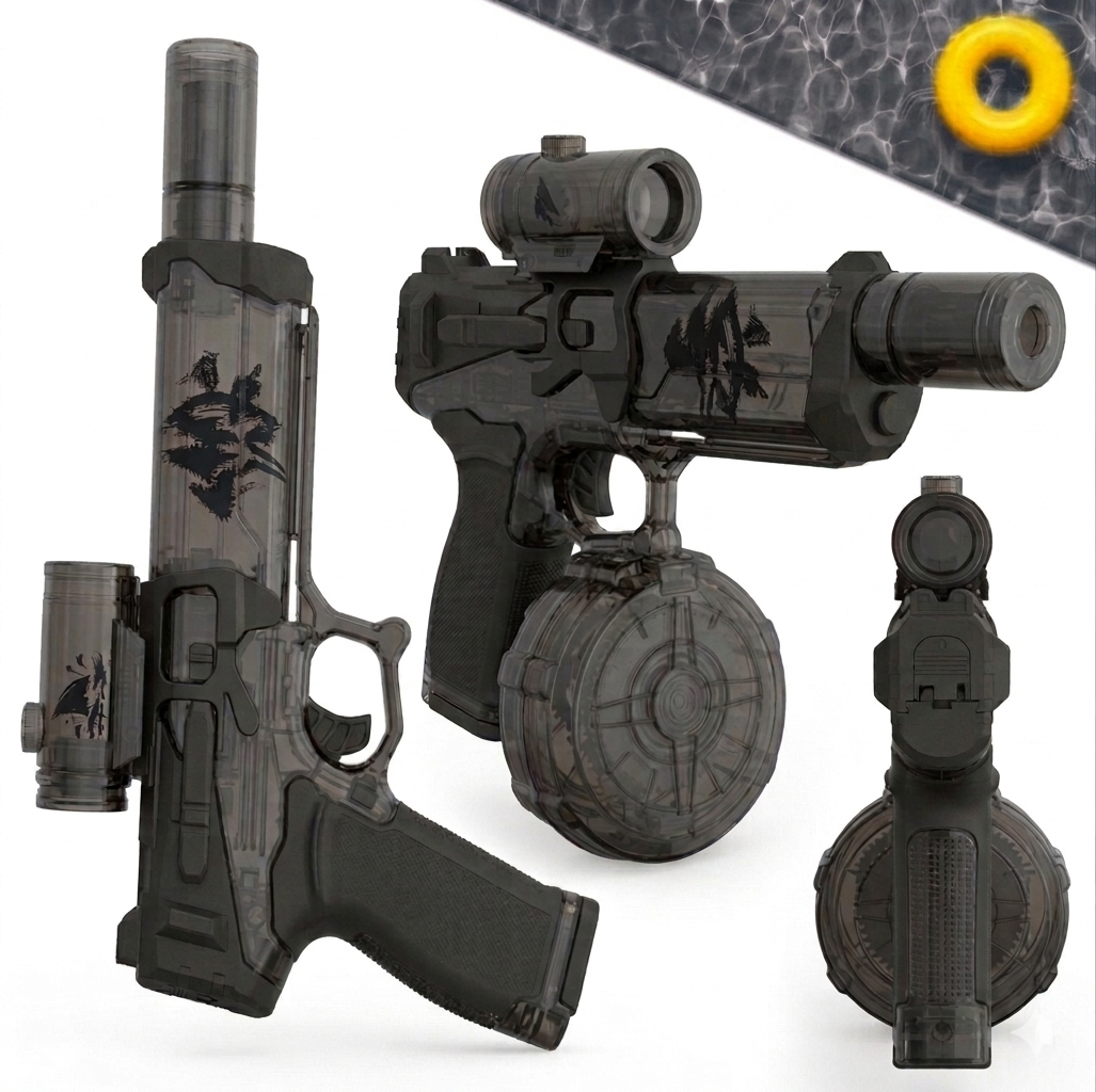 Pistola de Agua LED Recargable
